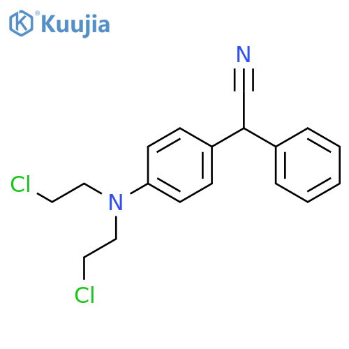 Benzeneacetonitrile,4-[bis(2-chloroethyl)amino]-a-phenyl- structure