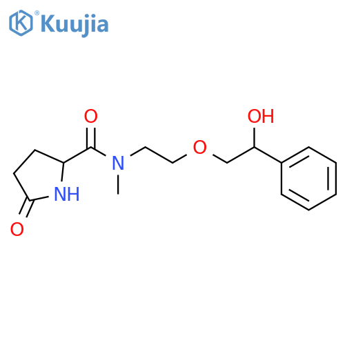 2-Pyrrolidinecarboxamide,N-[2-(2-hydroxy-2-phenylethoxy)ethyl]-N-methyl-5-oxo- structure
