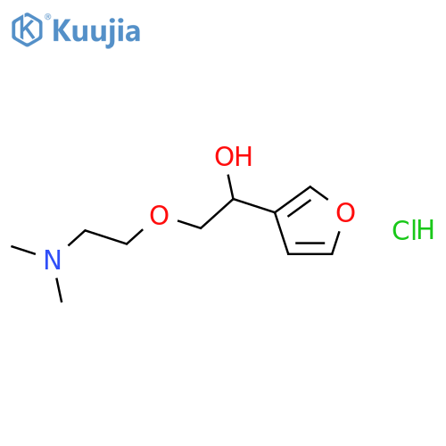 3-Furanmethanol, a-[[2-(dimethylamino)ethoxy]methyl]-,hydrochloride (1:1) structure