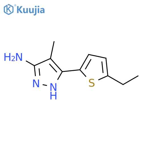 3-(5-ethylthiophen-2-yl)-4-methyl-1H-pyrazol-5-amine structure