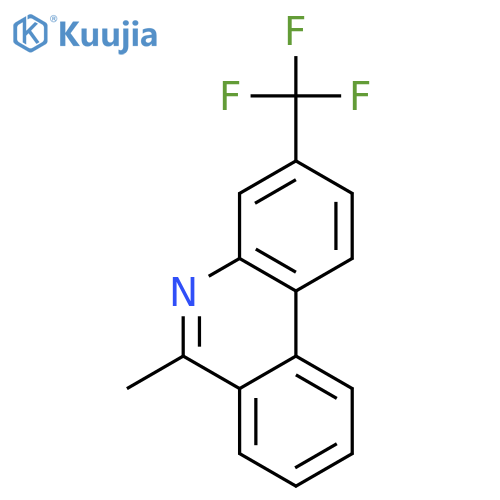 Phenanthridine, 6-methyl-3-(trifluoromethyl)- structure