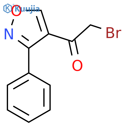 2-bromo-1-(3-phenyl-1,2-oxazol-4-yl)ethan-1-one structure