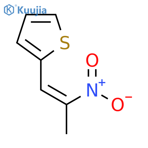 2-(2-nitroprop-1-en-1-yl)thiophene structure