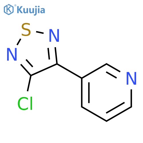 3-Chloro-4-(pyridin-3-yl)-1,2,5-thiadiazole structure