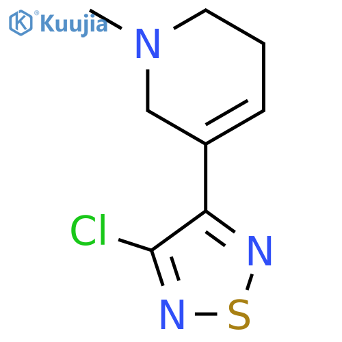 3-(4-Chloro-1,2,5-thiadiazol-3-yl)-1,2,5,6-tetrahydro-1-methylpyridine structure