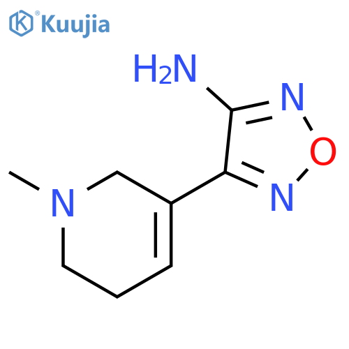 1,2,5-Oxadiazol-3-amine, 4-(1,2,5,6-tetrahydro-1-methyl-3-pyridinyl)- structure