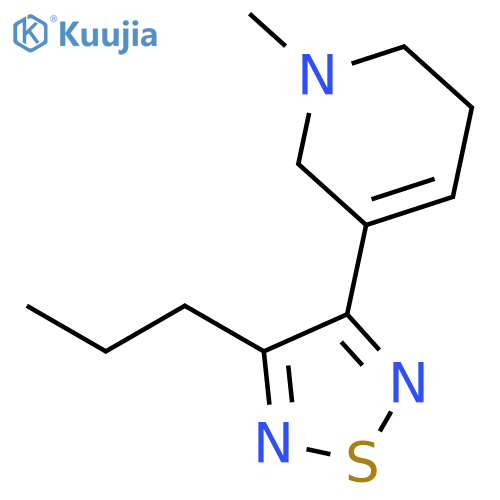 Pyridine, 1,2,3,6-tetrahydro-1-methyl-5-(4-propyl-1,2,5-thiadiazol-3-yl)- structure