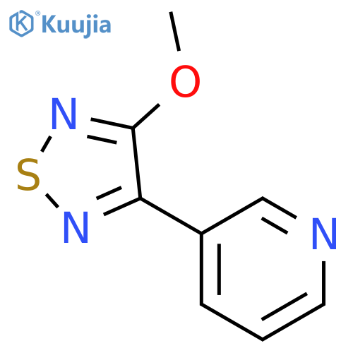 Pyridine, 3-(4-methoxy-1,2,5-thiadiazol-3-yl)- structure