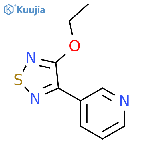 Pyridine,3-(4-ethoxy-1,2,5-thiadiazol-3-yl)- structure