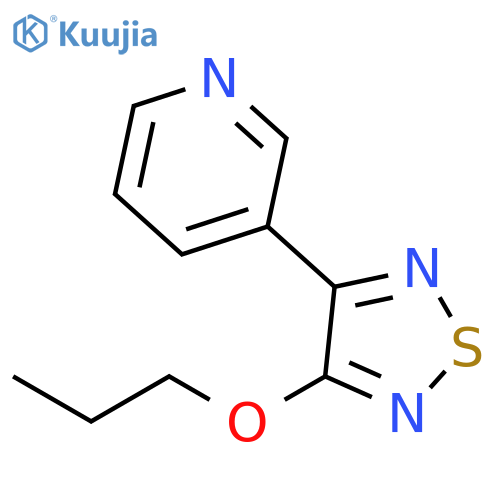 Pyridine, 3-(4-propoxy-1,2,5-thiadiazol-3-yl)- structure