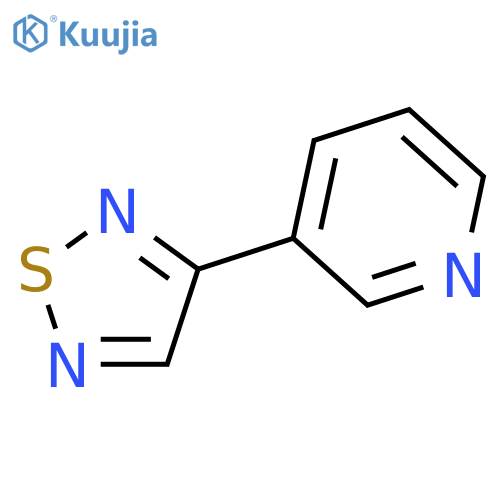 Pyridine, 3-(1,2,5-thiadiazol-3-yl)- structure