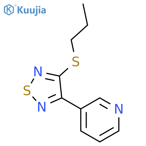 Pyridine, 3-[4-(propylthio)-1,2,5-thiadiazol-3-yl]- structure