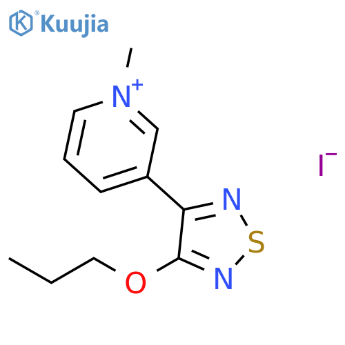 Pyridinium, 1-methyl-3-(4-propoxy-1,2,5-thiadiazol-3-yl)-, iodide structure