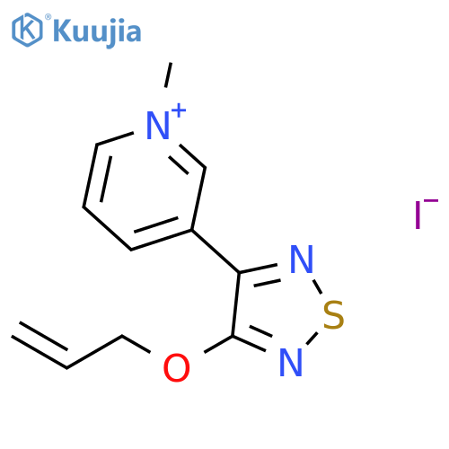 Pyridinium, 1-methyl-3-[4-(2-propenyloxy)-1,2,5-thiadiazol-3-yl]-, iodide structure