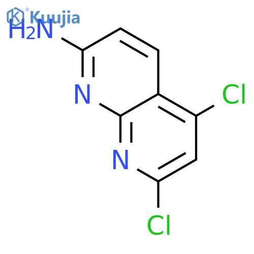 5,7-Dichloro-1,8-naphthyridin-2-amine structure