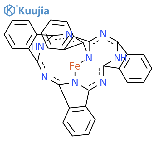 Iron(II) phthalocyanine structure
