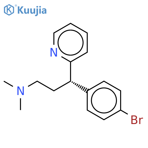 (3S)-3-(4-bromophenyl)-3-(pyridin-2-yl)propyldimethylamine structure