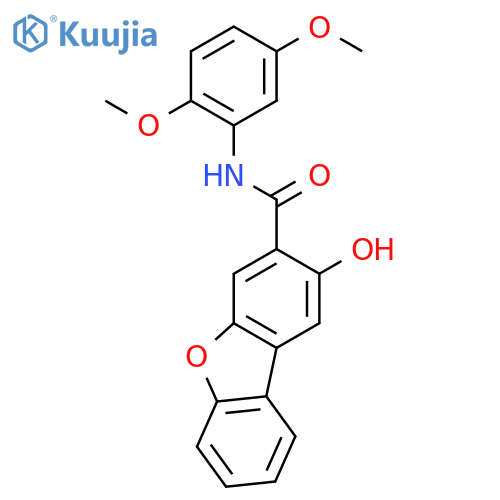 2-hydroxy-2',5'-dimethoxydibenzofuran-3-carboxanilide structure