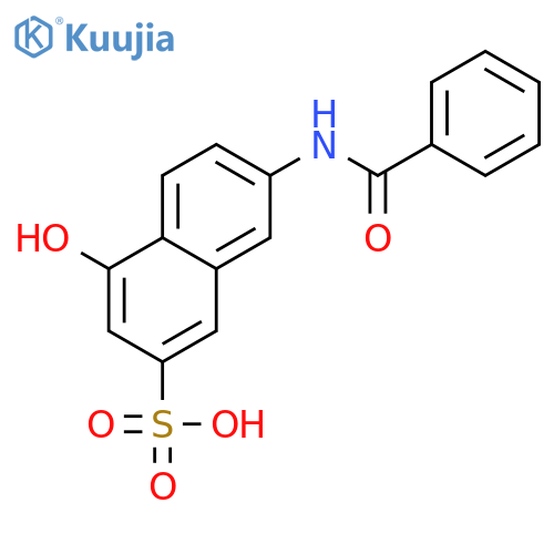 2-Naphthalenesulfonic acid, 7-(benzoylamino)-4-hydroxy- structure