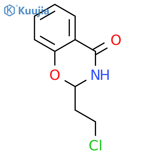 2-(2-chloroethyl)-3,4-dihydro-2H-1,3-benzoxazin-4-one structure