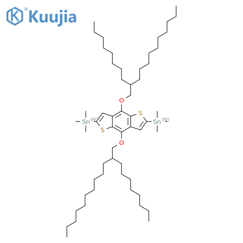 2,6-Bis(trimethylstannyl)-4,8-bis(2-n-octyldodecyl)oxybenzo1,2-b:4,5-b'dithiophene structure