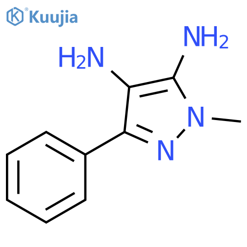 1H-Pyrazole-4,5-diamine, 1-methyl-3-phenyl- structure