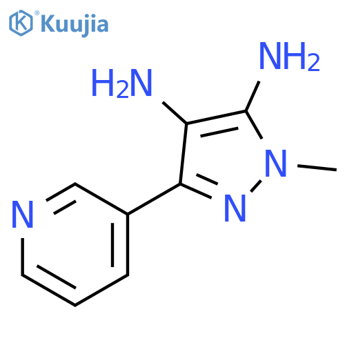 1H-Pyrazole-4,5-diamine, 1-methyl-3-(3-pyridinyl)- structure