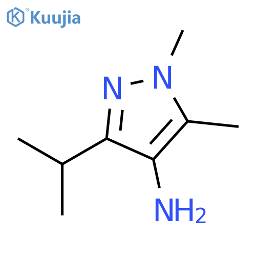 1H-Pyrazol-4-amine,1,5-dimethyl-3-(1-methylethyl)- structure