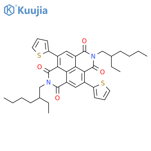 Benzo[lmn][3,8]phenanthroline-1,3,6,8(2H,7H)-tetrone, 2,7-bis(2-ethylhexyl)-4,9-di-2-thienyl- structure