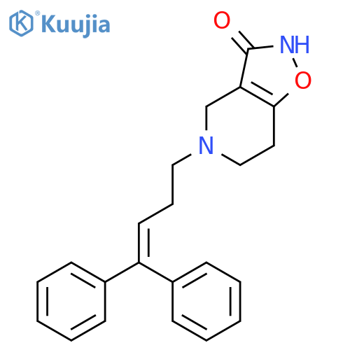 Isoxazolo[4,5-c]pyridin-3(2H)-one,5-(4,4-diphenyl-3-buten-1-yl)-4,5,6,7-tetrahydro- structure