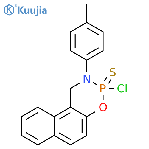 1H-Naphth[1,2-e][1,3,2]oxazaphosphorine, 3-chloro-2,3-dihydro-2-(4-methylphenyl)-, 3-sulfide structure