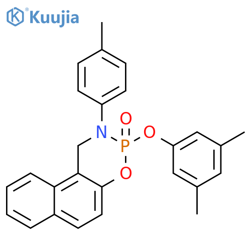 1H-Naphth[1,2-e][1,3,2]oxazaphosphorine,3-(3,5-dimethylphenoxy)-2,3-dihydro-2-(4-methylphenyl)-, 3-oxide structure