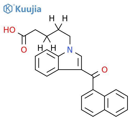 5-[3-(1-naphthoyl)-1h-indol-1-yl](3,3,4,4-2h4)pentanoic Acid structure