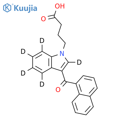 JWH 073 N-butanoic acid metabolite-d5 structure