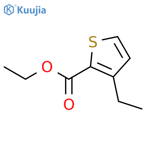 2-Thiophenecarboxylic acid, 3-ethyl-, ethyl ester structure