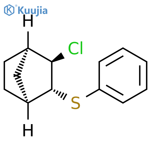Bicyclo[2.2.1]heptane, 2-chloro-3-(phenylthio)-, (1R,2R,3R,4S)-rel- structure