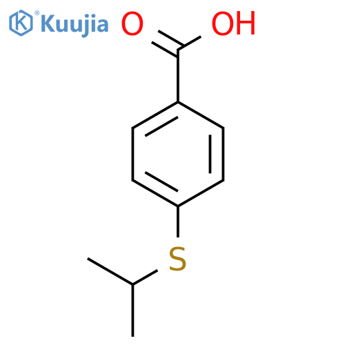 4-(propan-2-ylsulfanyl)benzoic acid structure