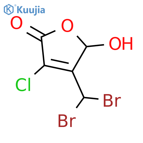 3-Chloro-4-(dibromomethyl)-5-hydroxy-2(5H)-furanone (>85%) structure