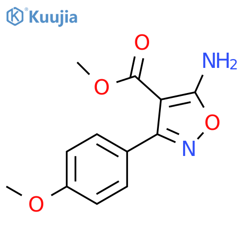 Methyl5-amino-3-(4-methoxyphenyl)isoxazole-4-carboxylate structure
