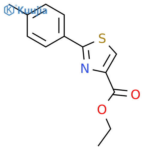 2-p-Tolyl-thiazole-4-carboxylic Acid Ethyl Ester structure