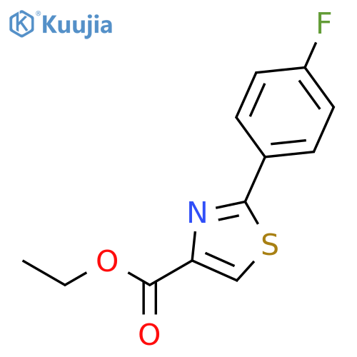 2-(4-Fluorophenyl)thiazole-4-carboxylic acid ethyl ester structure