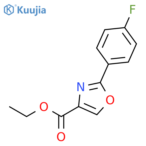 Ethyl 2-(4-fluorophenyl)oxazole-4-carboxylate structure