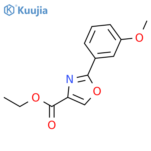 Ethyl 2-(3-methoxyphenyl)oxazole-4-carboxylate structure