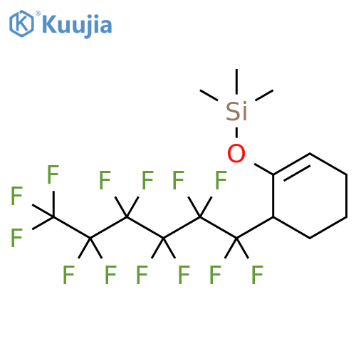 Silane, trimethyl[[6-(tridecafluorohexyl)-1-cyclohexen-1-yl]oxy]- structure