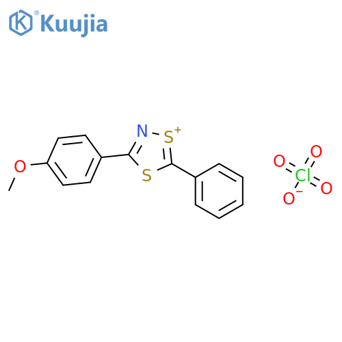 1,4,2-Dithiazol-1-ium, 3-(4-methoxyphenyl)-5-phenyl-, perchlorate structure