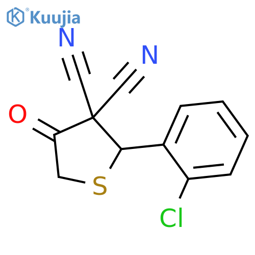3,3(2H)-Thiophenedicarbonitrile, 2-(2-chlorophenyl)dihydro-4-oxo- structure