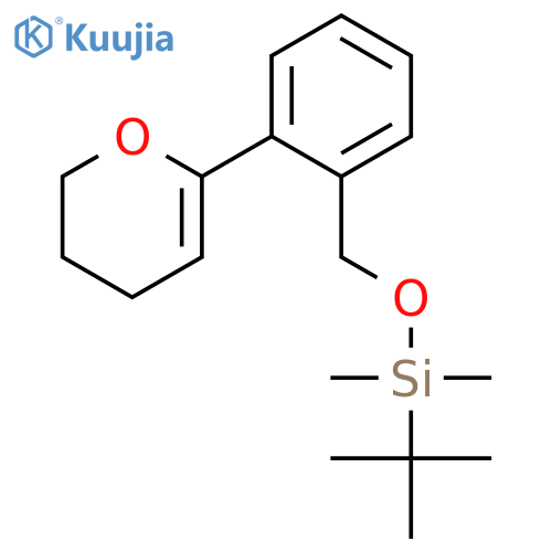 2H-Pyran, 6-[2-[[[(1,1-dimethylethyl)dimethylsilyl]oxy]methyl]phenyl]-3,4-dihydro- structure