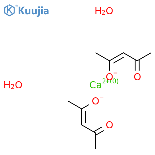 Calcium 2,4-pentanedionate dihydrate structure