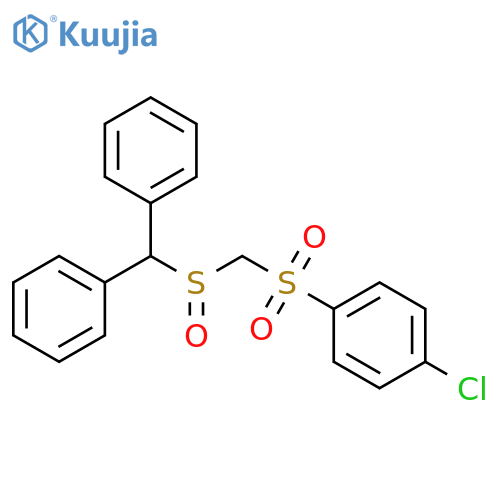 Benzene, 1-chloro-4-[[[(diphenylmethyl)sulfinyl]methyl]sulfonyl]- structure