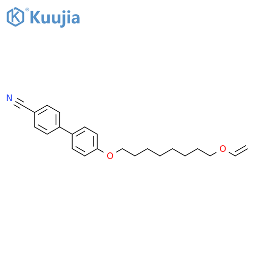 [1,1'-Biphenyl]-4-carbonitrile, 4'-[[8-(ethenyloxy)octyl]oxy]- structure